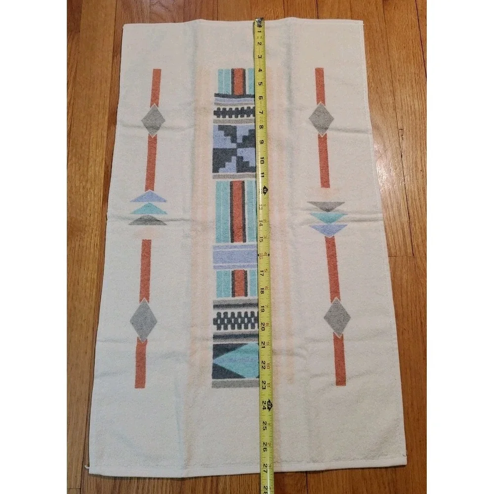 Vintage Cannon Royal Family Hand Towel‎ Southwest Geometric Print